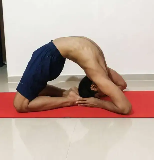 Rajat assisting headstand
